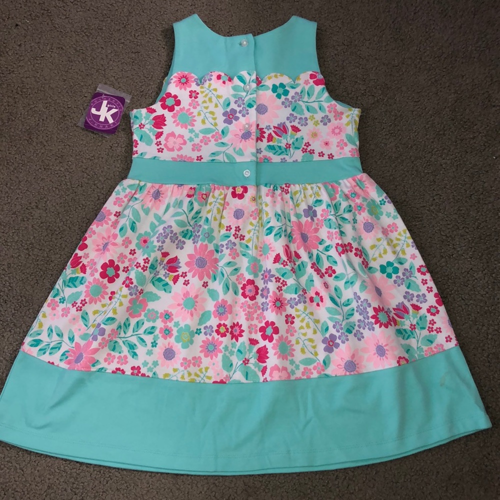 JK Girls floral dress 6x NWT